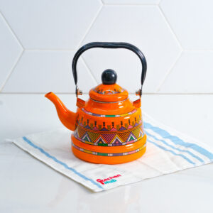 Enamel Coated Kettle 1.1L - Orange