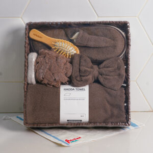 Square Wooden Box Bathroom Set