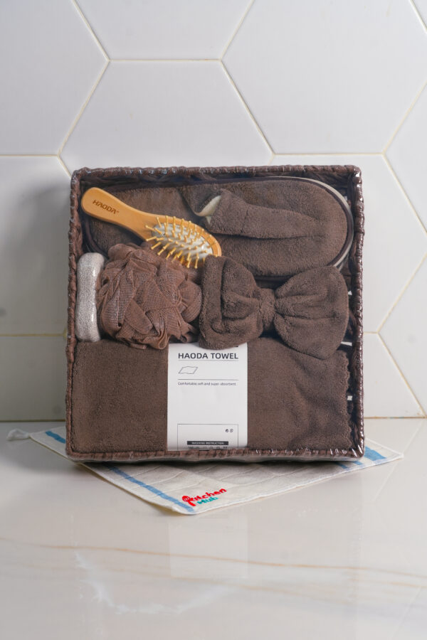 Square Wooden Box Bathroom Set